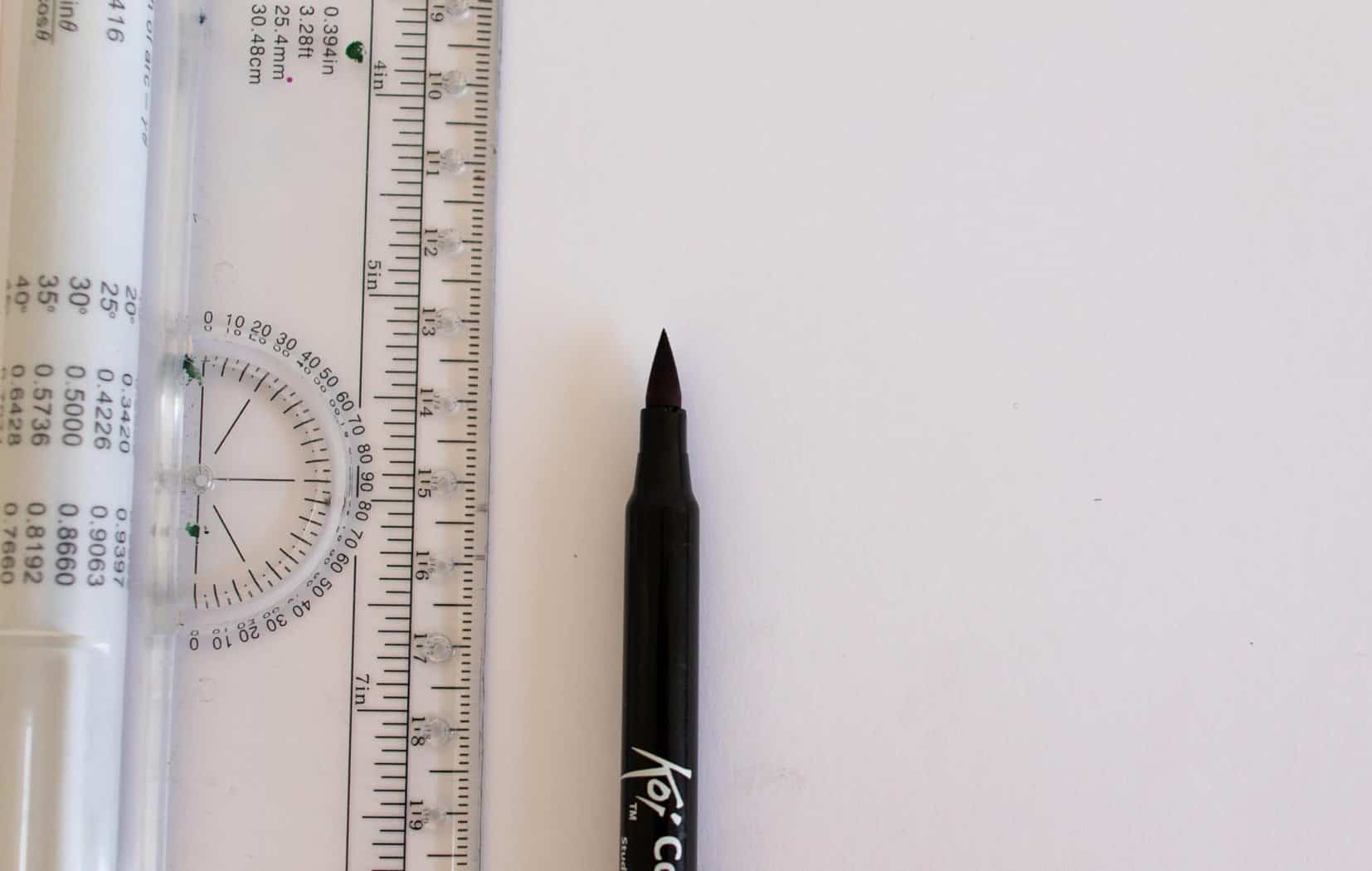 Brush pen nib size sample - Sakura Koi