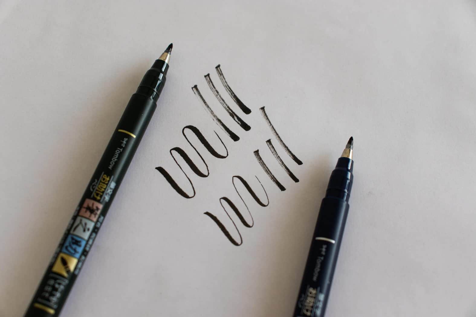 3 Best Small-nib Brush Lettering Pens for Beginners – Bunbougu