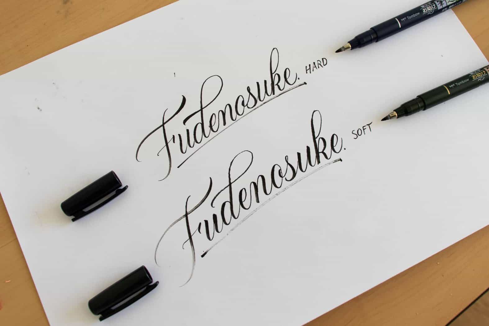 Tombow Fudenosuke sample