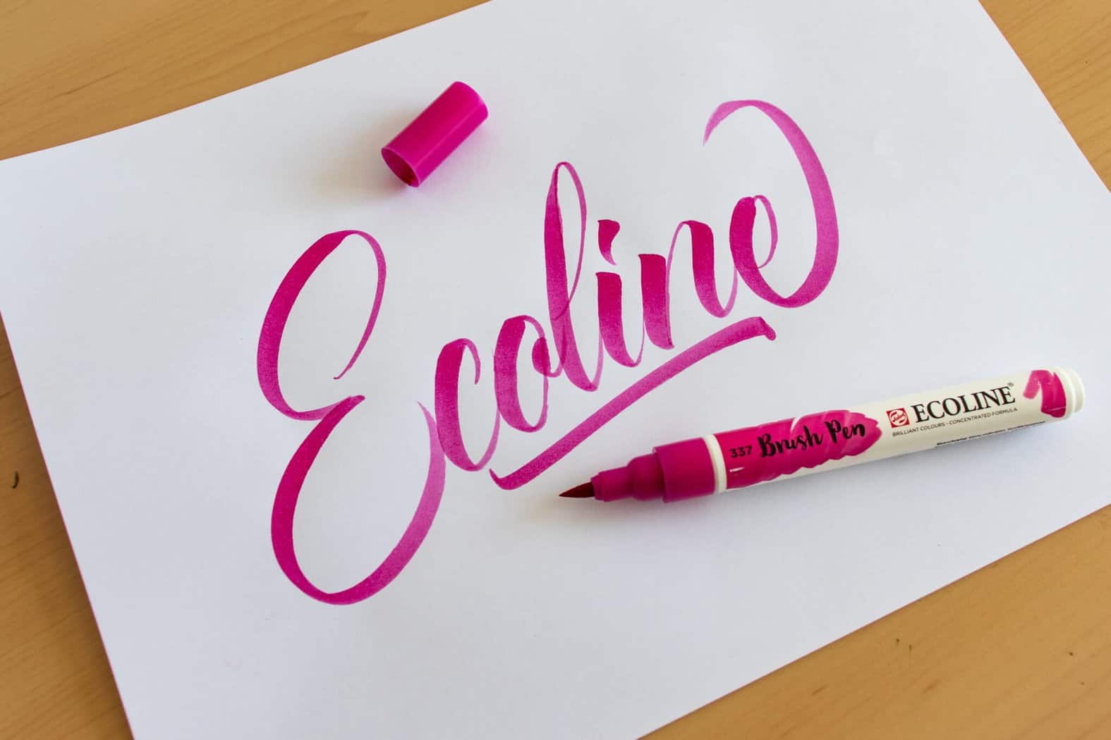 Fun with lettering: paint marker brush pen comparison –