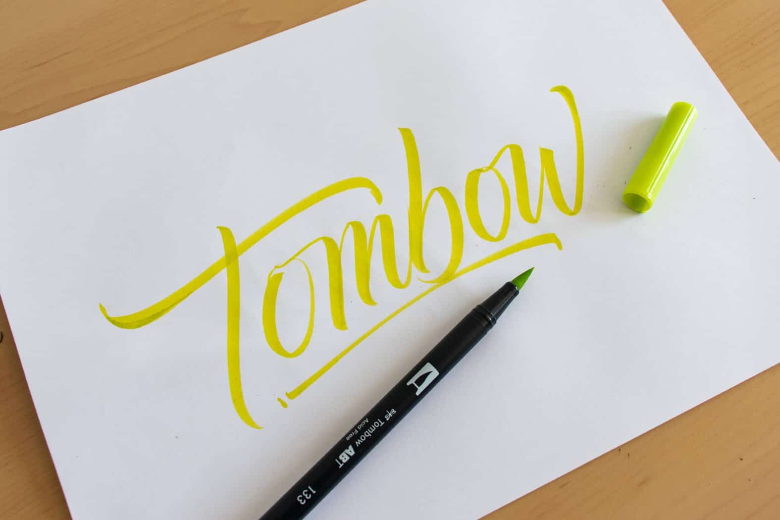 Tombow Dual Brush Pen - sample calligraphy