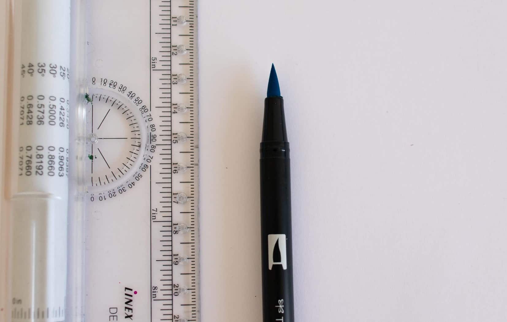 Brush pen nib size sample - Tombow Dual Brush Pen