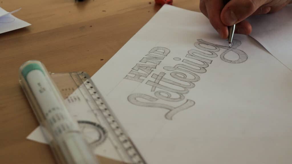 homework en lettering