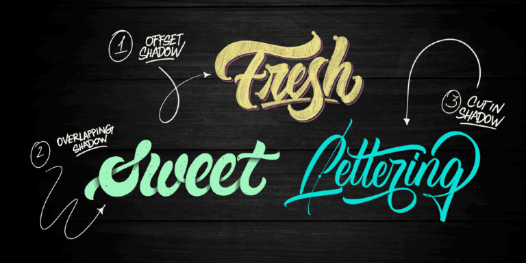 3 Easy Lettering Shadow Effects In Procreate