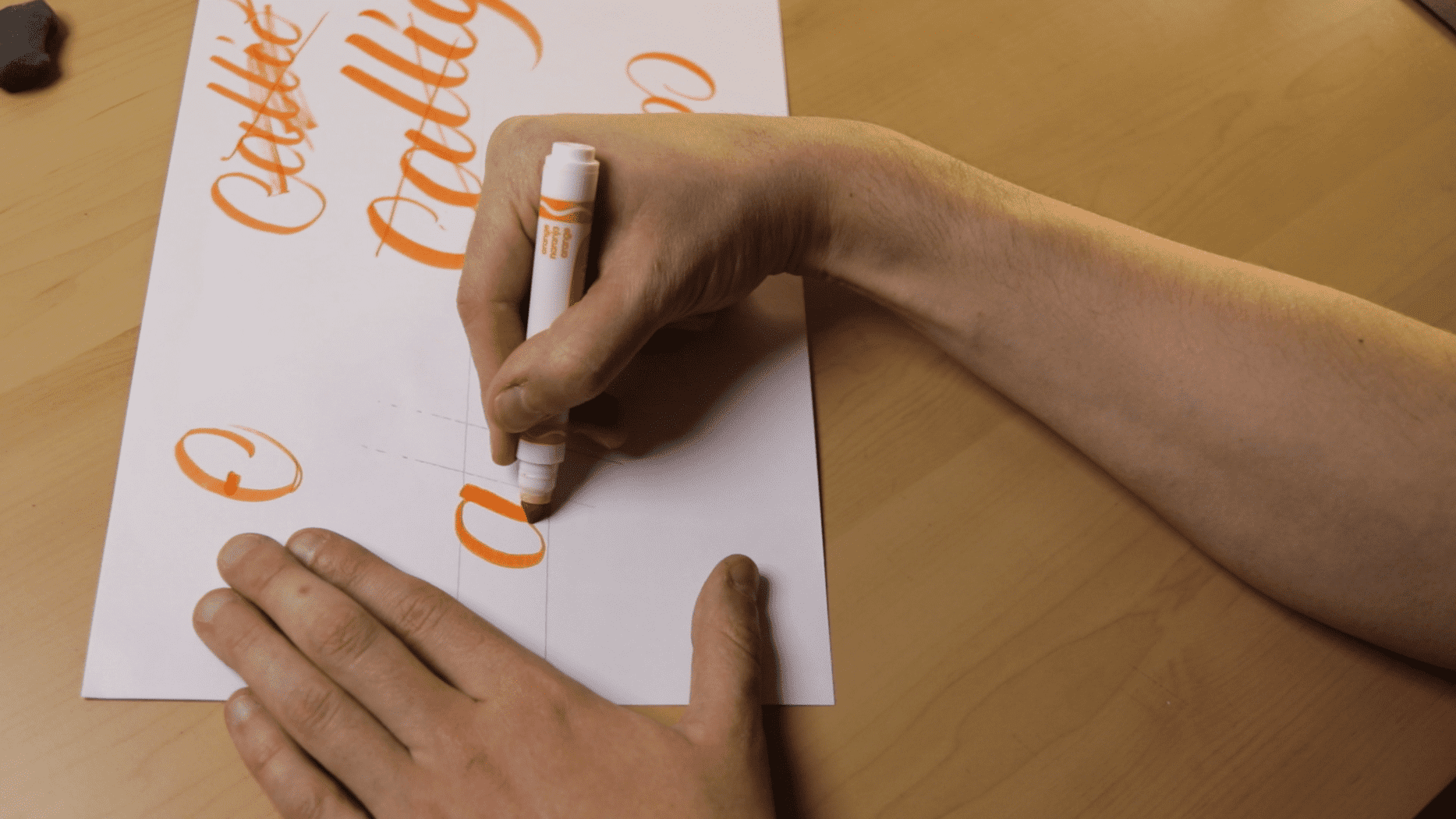 How To Do Calligraphy With Crayola Markers - Lettering Daily