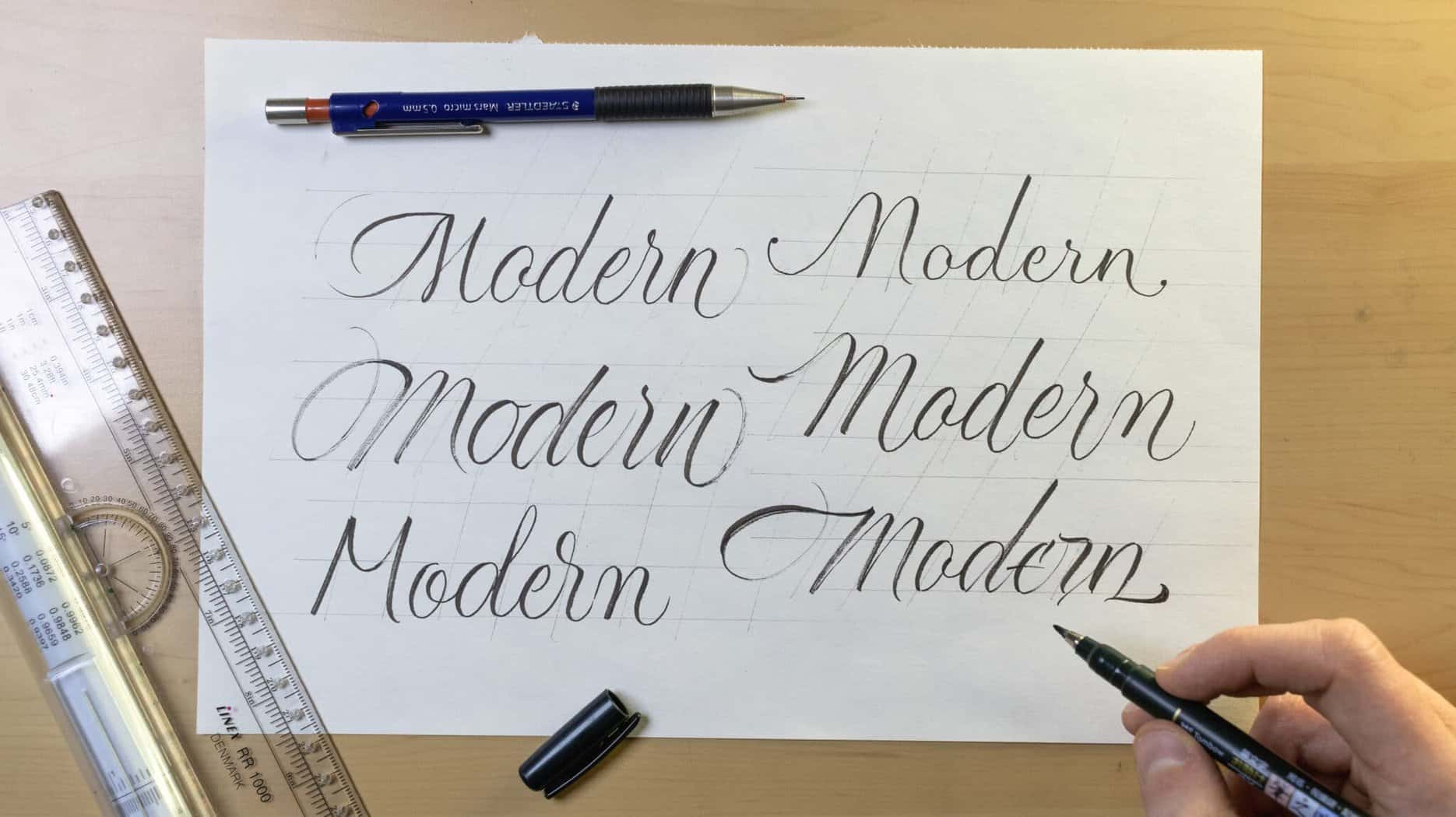 How To Make Calligraphy Guidelines Image 8 - Lettering Daily