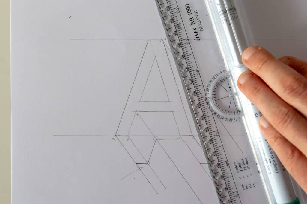 how to write a 3d letter