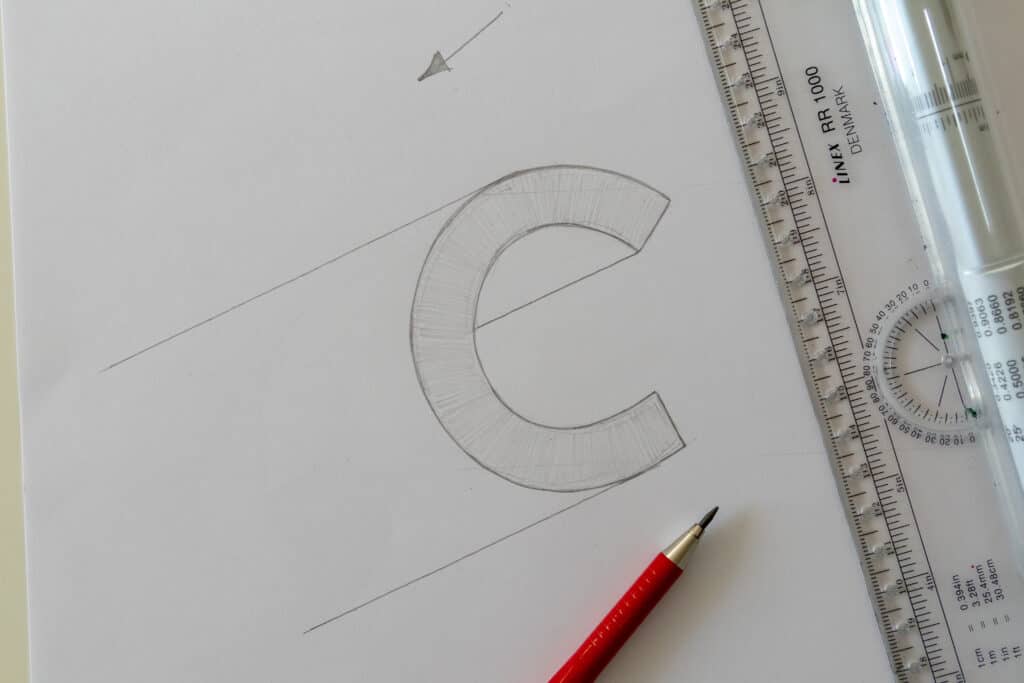 how to write a 3d letter