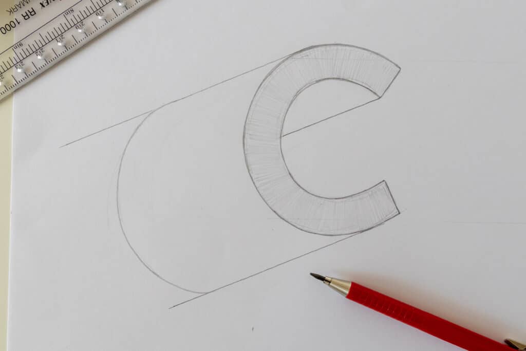 how to write a 3d letter