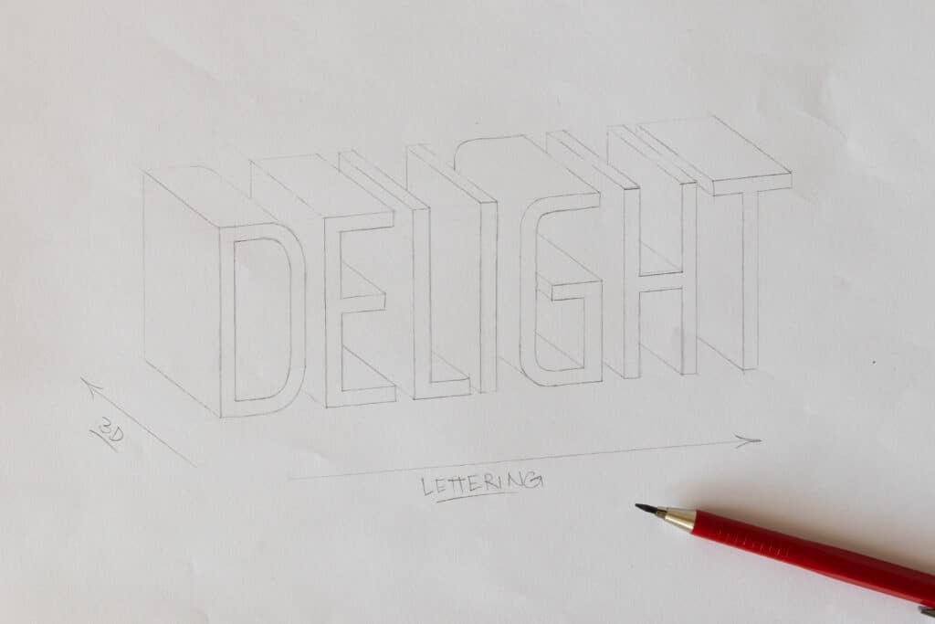 how to write a 3d letter