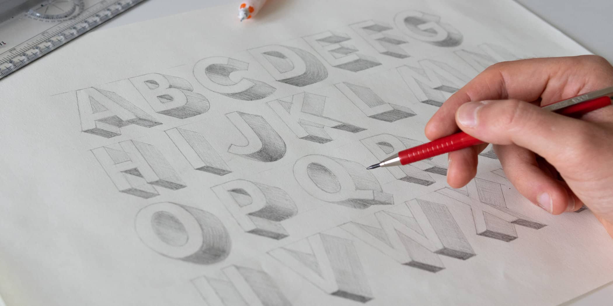 How To Draw 3D Letters Free Worksheets 2021 Lettering Daily