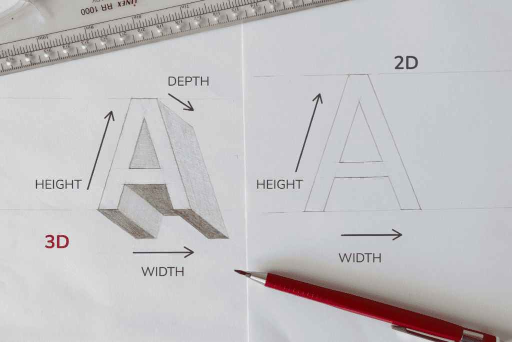 how to write a 3d letter