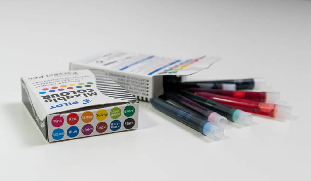 PILOT Parallel Mixable Color Ink Refills for Calligraphy Pens 12 Colors!