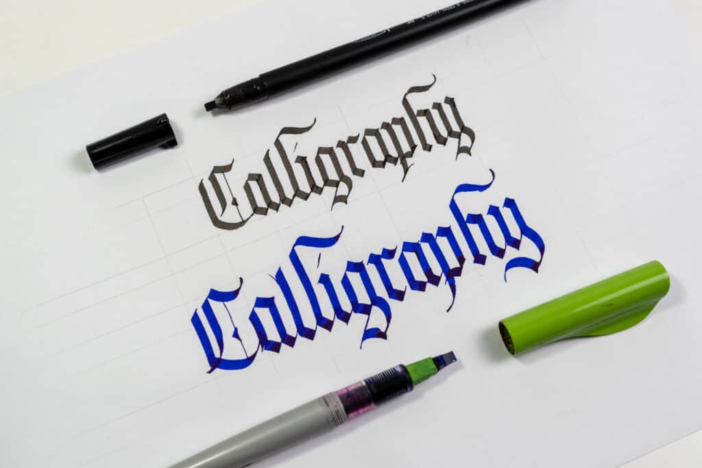 Best calligraphy lettering with a marker pen 