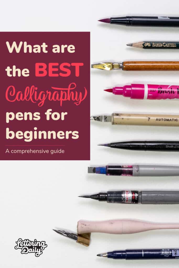 Best calligraphy pens for beginners Pinterest Pin 