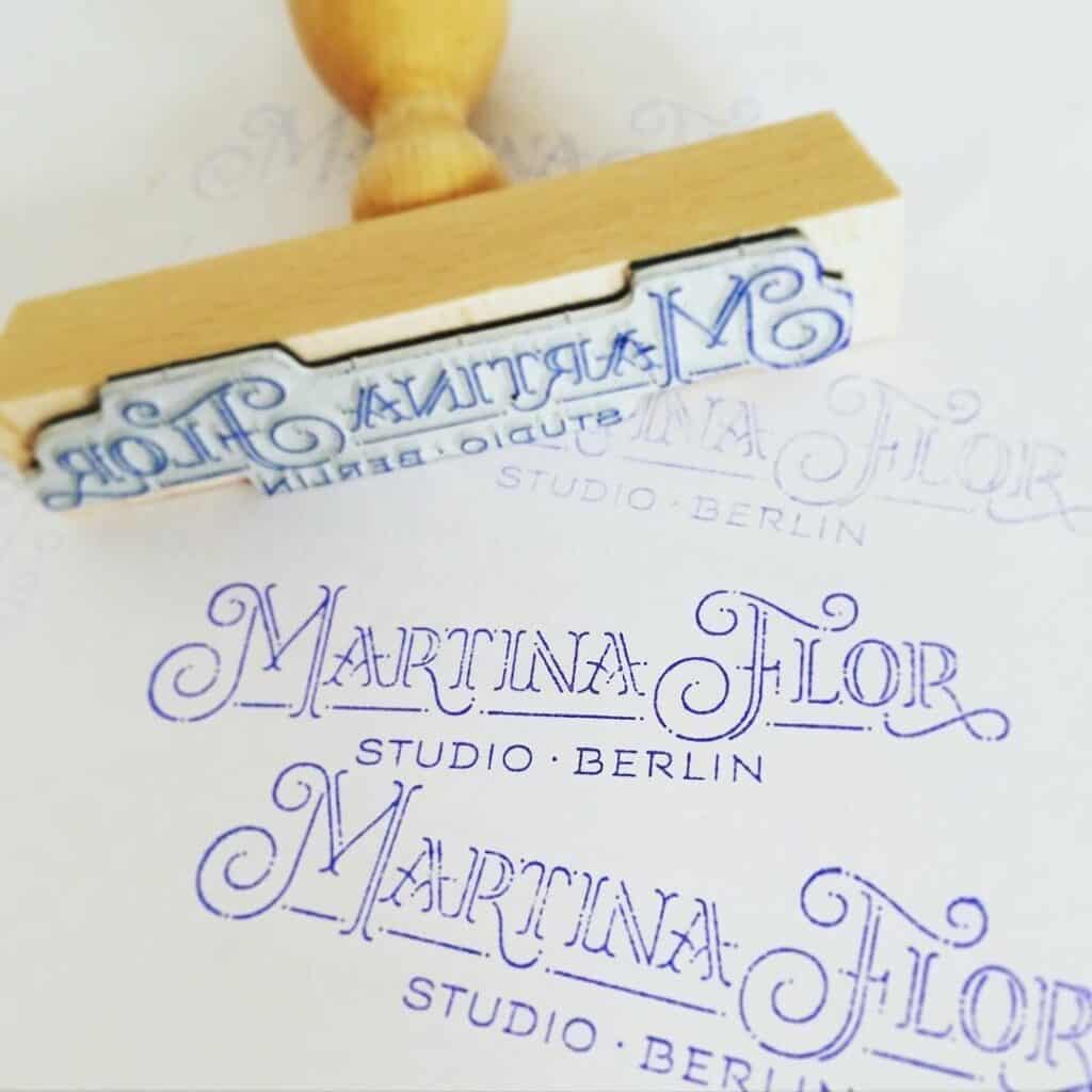 Martina Flor studio stamp