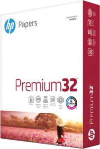 HP 32 Premium paper. 