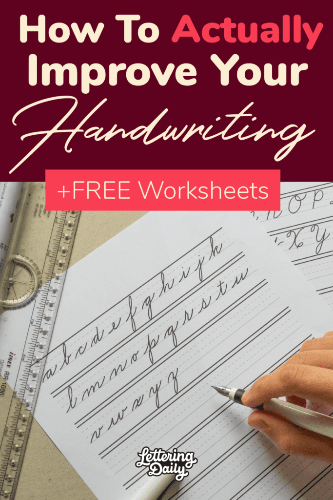 How To Improve Your Handwriting FREE Worksheets Lettering Daily a-poster-with-the-words-simple-ways-to-improve-your-problem-solve