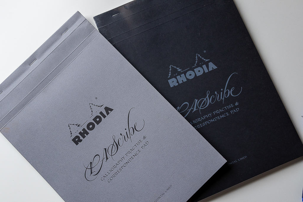 PA Scribe Rhodia pads for calligraphy. 