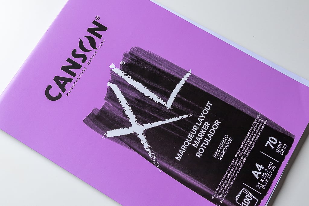 Canson marker paper for calligraphy. 