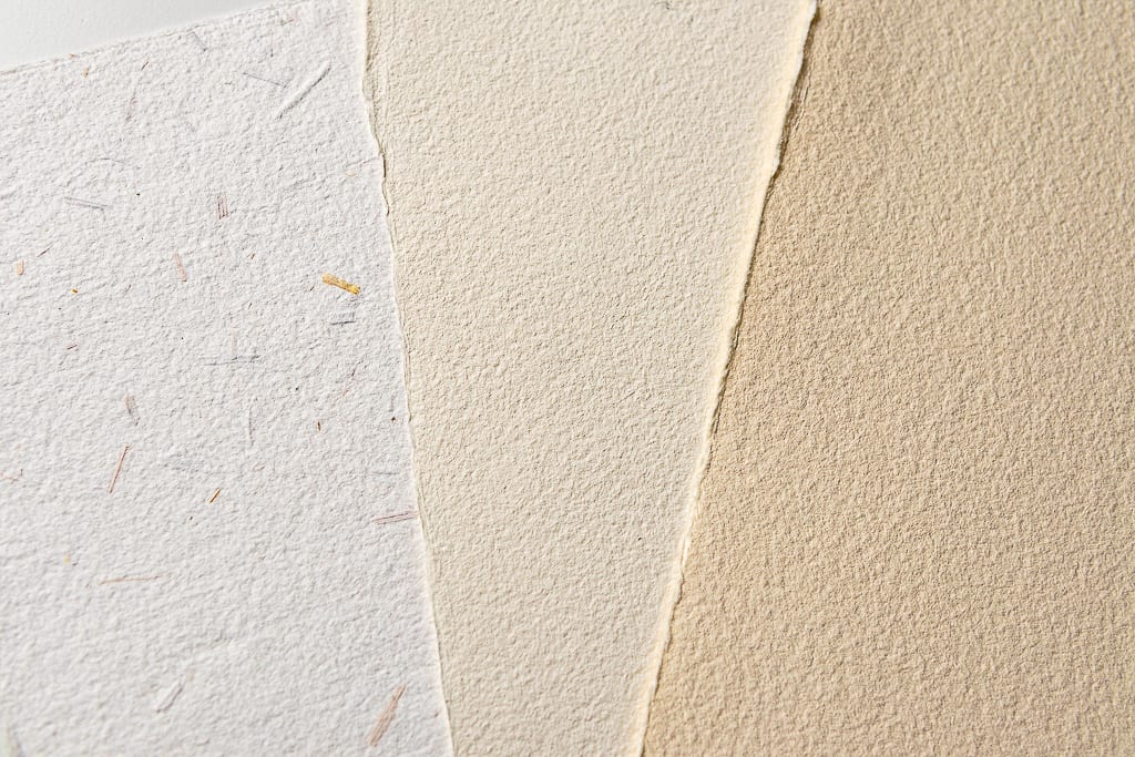 Hand made paper for calligraphy. 