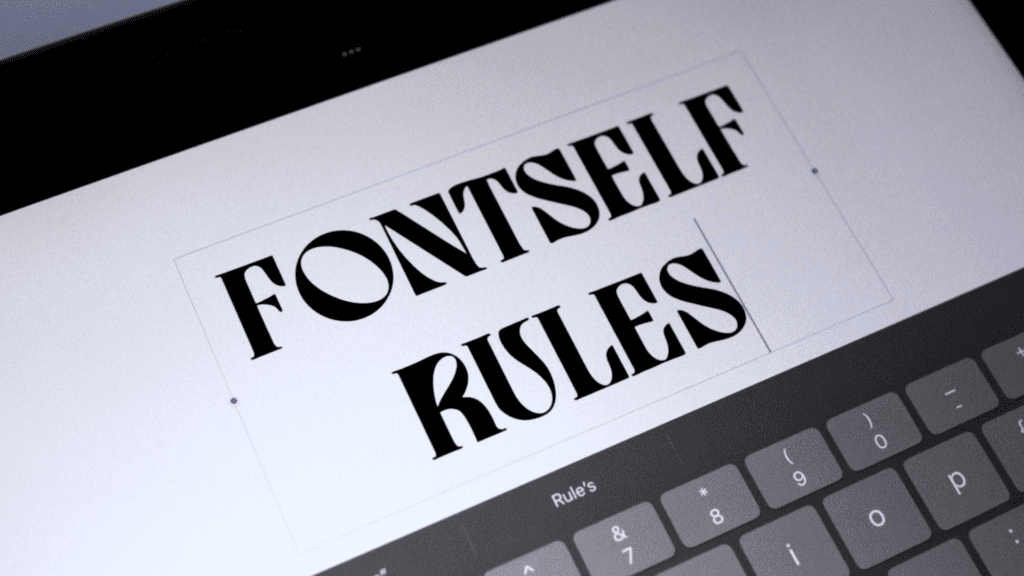 fontself is an awesome app