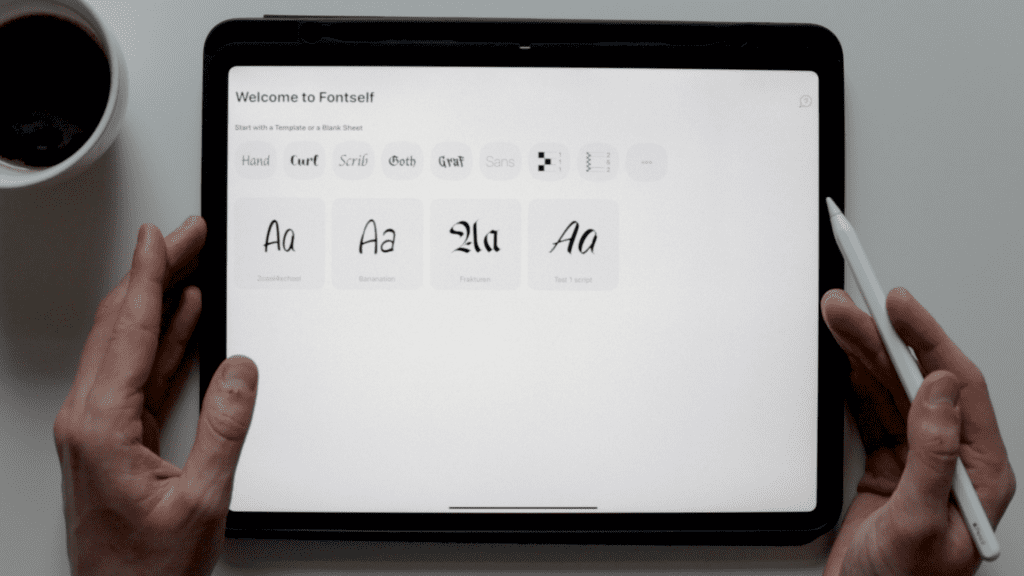 fontself app interface