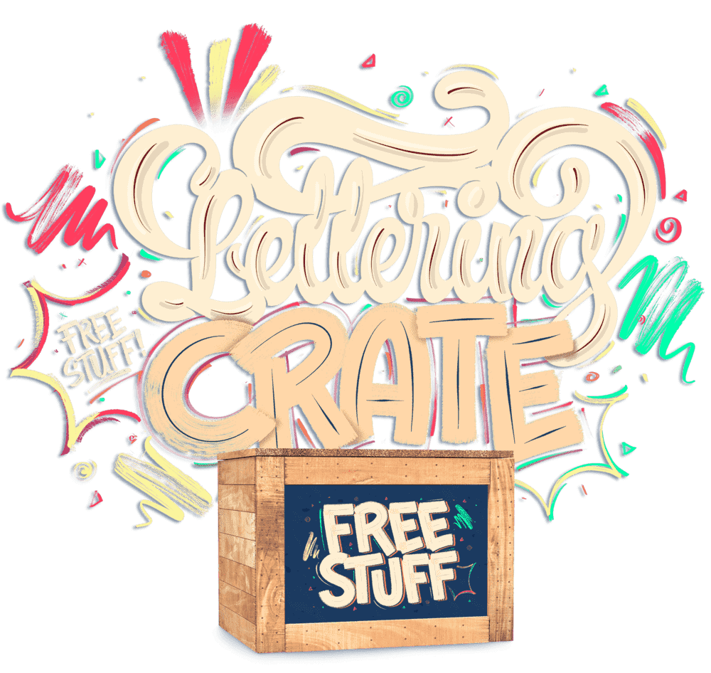 Lettering Crate main illustration