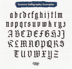 Black Letter Script Worksheet.pdf Blackletter/Gothic Calligraphy For Beginners (+FREE Worksheets)