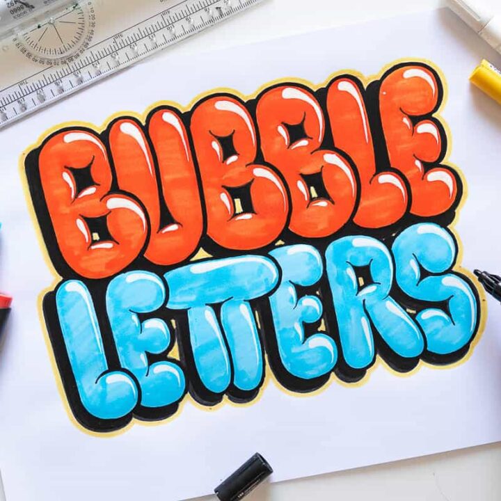 Bubble letters tutorial cover image