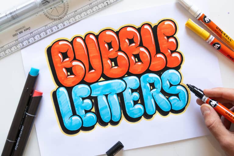 Bubble letters tutorial cover image