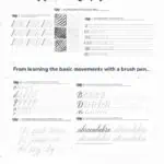 Printable calligraphy worksheets for skill development.