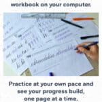 Printable worksheets for handwriting practice.