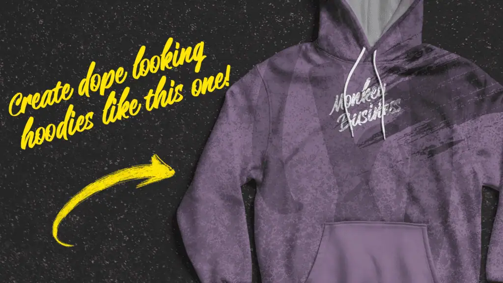 hoodie design using the handwritten font Gin & Juice.