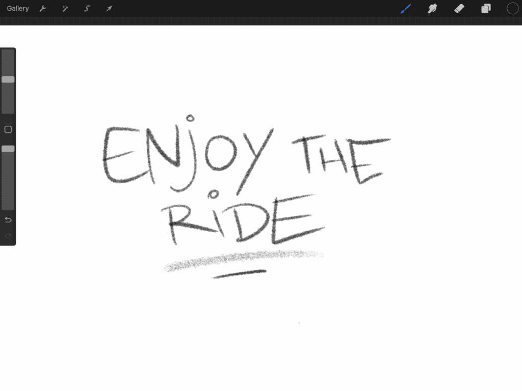 Text graphic: Enjoy the ride