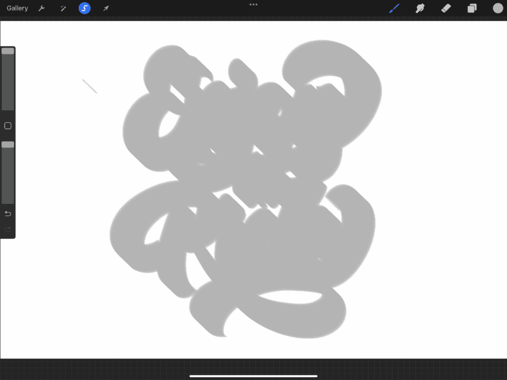 Abstract gray scribbles on a white background