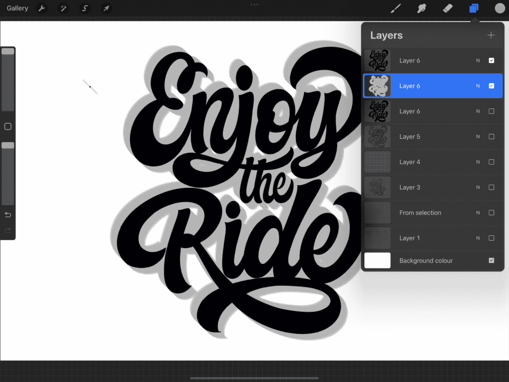Graphic design saying 'Enjoy the Ride'