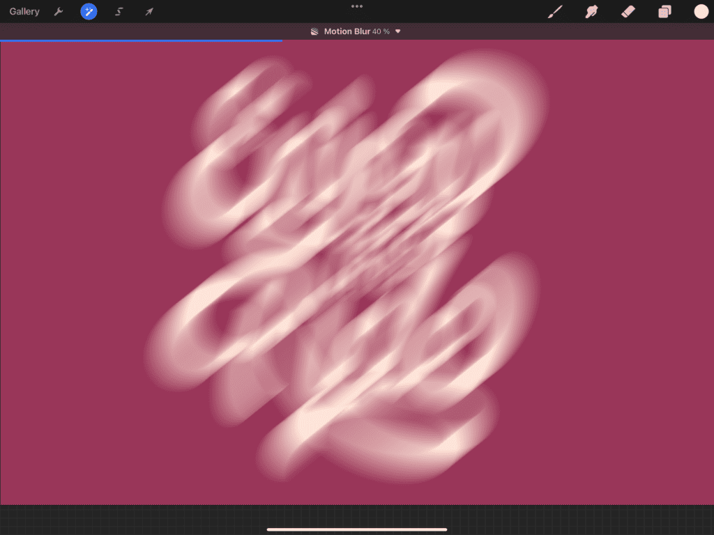 Abstract design with motion blur effect.