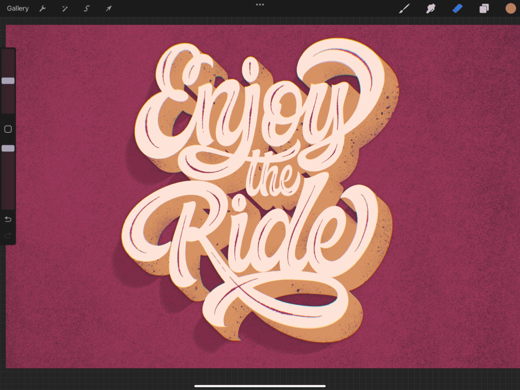 Stylized phrase: Enjoy the Ride.
