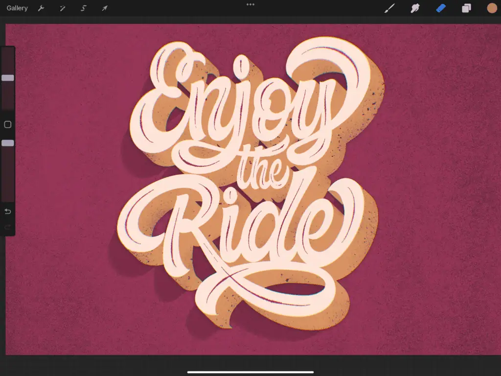 Stylized phrase: Enjoy the Ride.