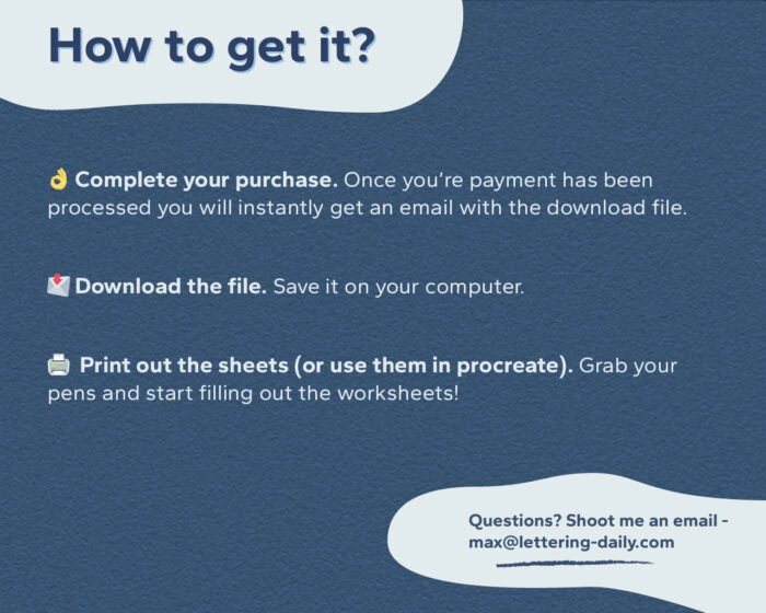 Instructions for purchasing and downloading worksheets.
